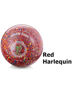 Drakes Pride Gripped Bowls d-tec - Red Harlequin